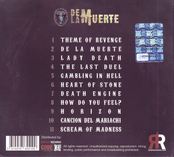 De La Muerte : Venganza (CD, Album)