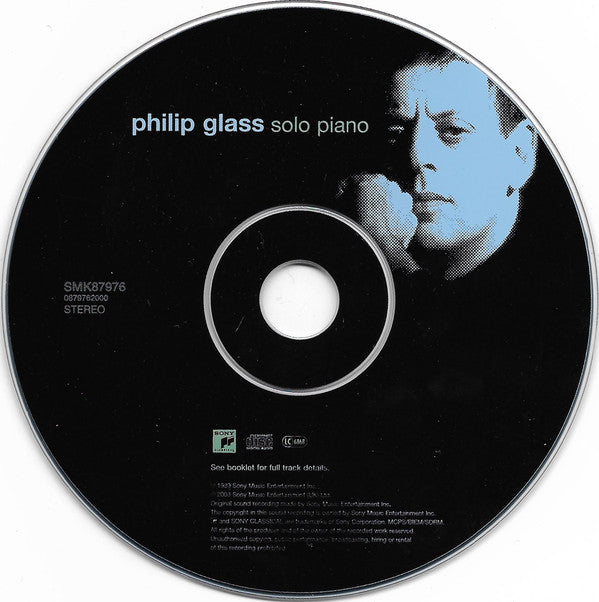 Philip Glass : Solo Piano (CD, Album, RE)