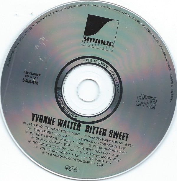 Yvonne Walter : Bitter Sweet (Remembering Ann) (CD, Album)