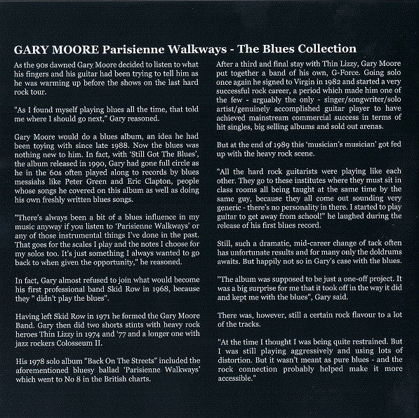 Gary Moore : Parisienne Walkways: The Blues Collection (CD, Comp, RM)
