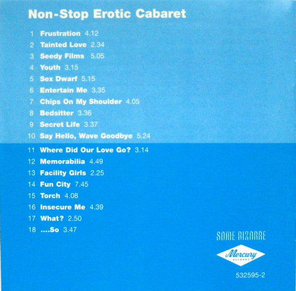 Soft Cell : Non-Stop Erotic Cabaret (CD, Album, RE, RM)