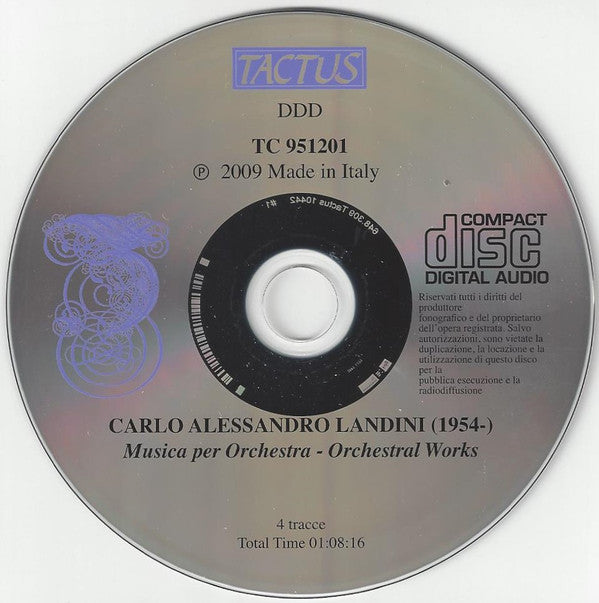 Carlo Alessandro Landini : Musica Per Orchestra - Orchestral Works (CD, RE)