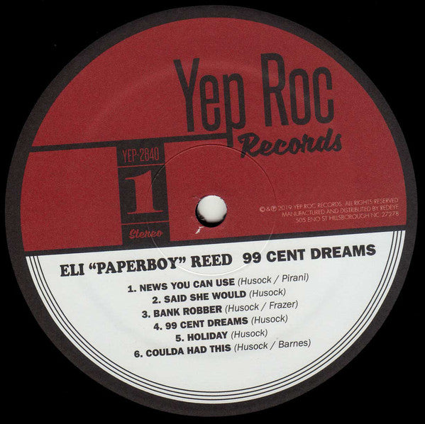 Eli "Paperboy" Reed : 99 Cent Dreams (LP, Album)