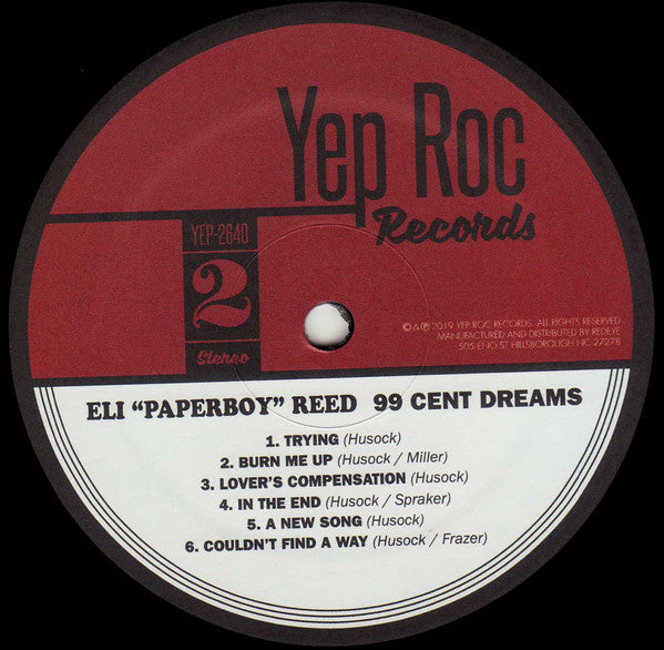 Eli "Paperboy" Reed : 99 Cent Dreams (LP, Album)