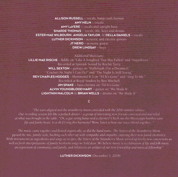 Luther Dickinson And Sisters Of The Strawberry Moon : Solstice (CD, Album)