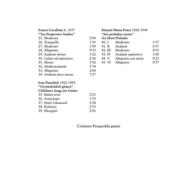 Franco Cavallone, Stephen Dodgson, Iván Patachich, Manuel María Ponce Cuéllar, Alexandre Tansman, Cristiano Porqueddu : Easy Studies For Guitar, Volume 2 (CD, Album)