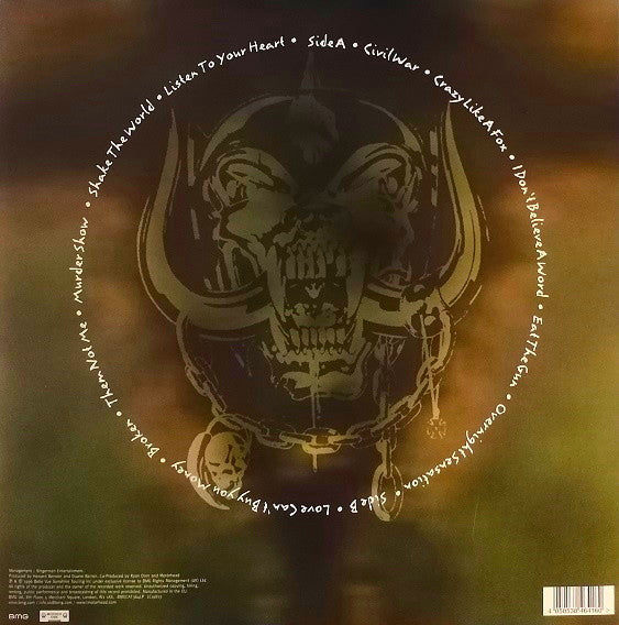 Motörhead : Overnight Sensation (LP, Album, RE)