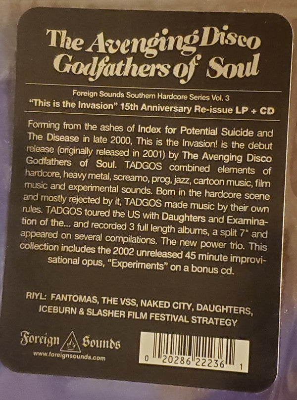 The Avenging Disco Godfathers Of Soul : This Is The Invasion (LP, Album, Ltd, RE, Ann + CD, Album)