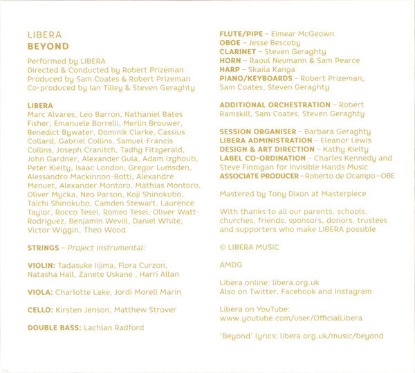 Libera : Beyond (CD, Album)