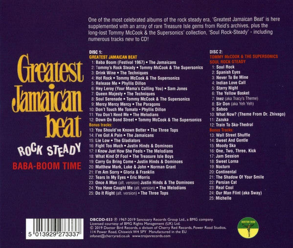 Various : Greatest Jamaican Beat (CD, Album, RE + CD, Album)