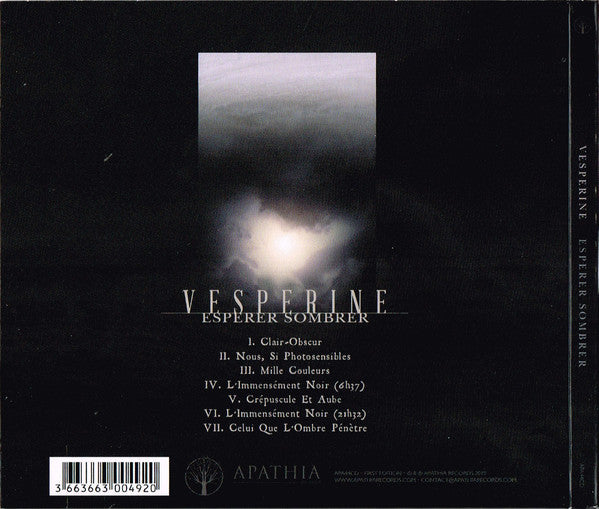 Vesperine : Espérer Sombrer (CD, Album)
