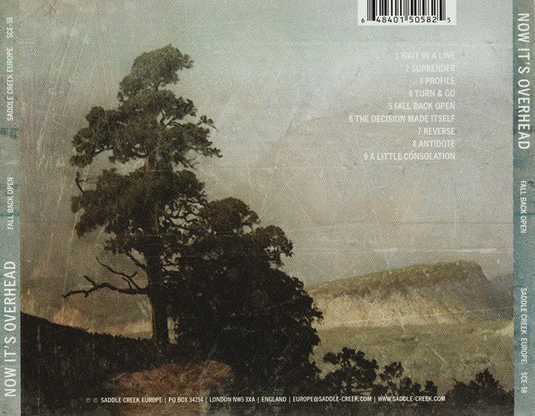 Now It's Overhead : Fall Back Open (CD, Album, Enh)