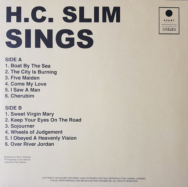 H.C. Slim : Sings (LP, Album)