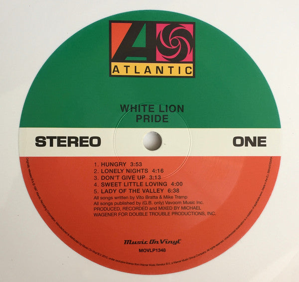 White Lion : Pride (LP, Album, Ltd, Num, RE, Whi)