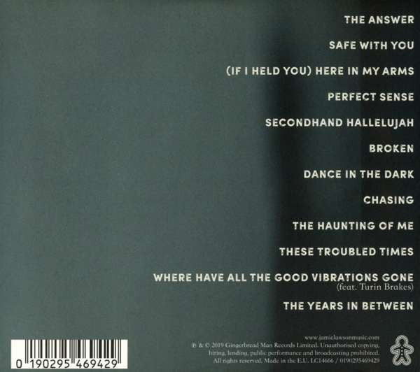Jamie Lawson : The Years In Between (CD, Album)