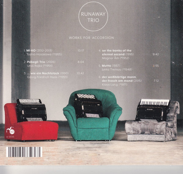 Runaway Trio : Works For Accordion (CD, Album)