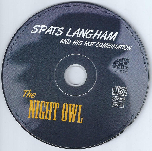 Tom Langham And The Hot Combination : The Night Owl (CD, Album)