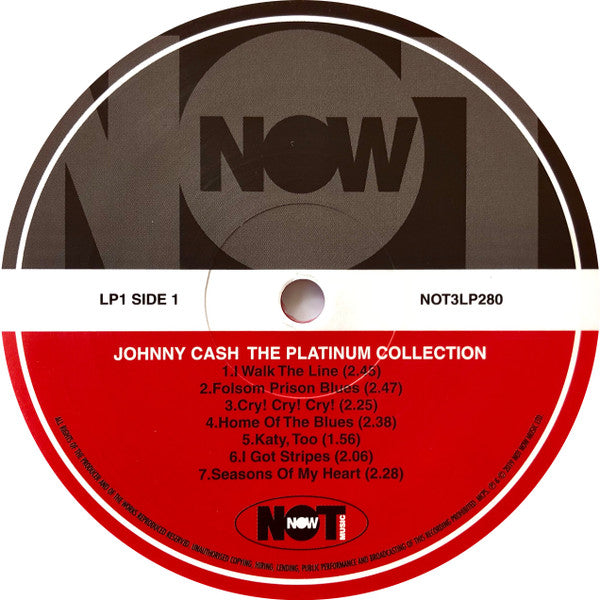 Johnny Cash : The Platinum Collection (3xLP, Comp, Red)
