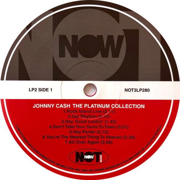Johnny Cash : The Platinum Collection (3xLP, Comp, Red)