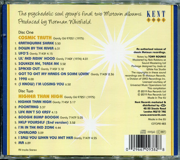 The Undisputed Truth : Cosmic Truth ★ Higher Than High (CD, Album, RE + CD, Album, RE + Comp)