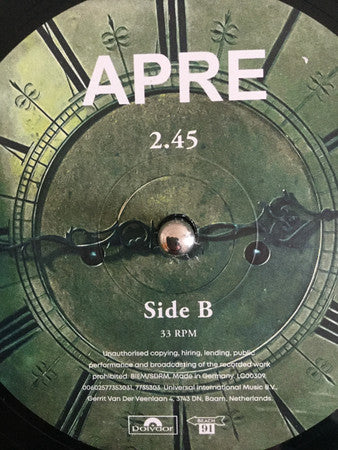 APRE (3) : 2.45 (LP, Comp, Ltd)