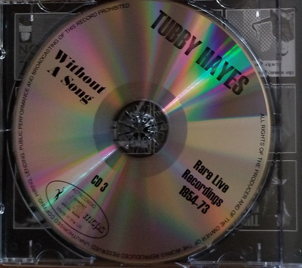 Tubby Hayes : Without A Song: Rare Live Recordings 1954-73 (3xCD, Comp)