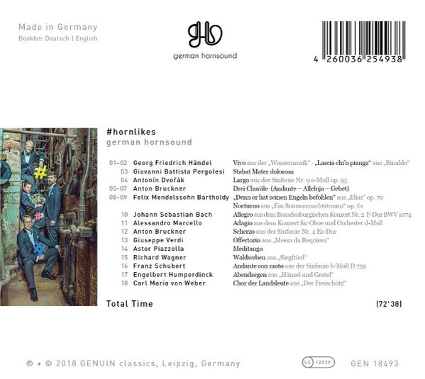 German Hornsound : #hornlikes: Favorite Selection Für Hornquartett (CD, Album)