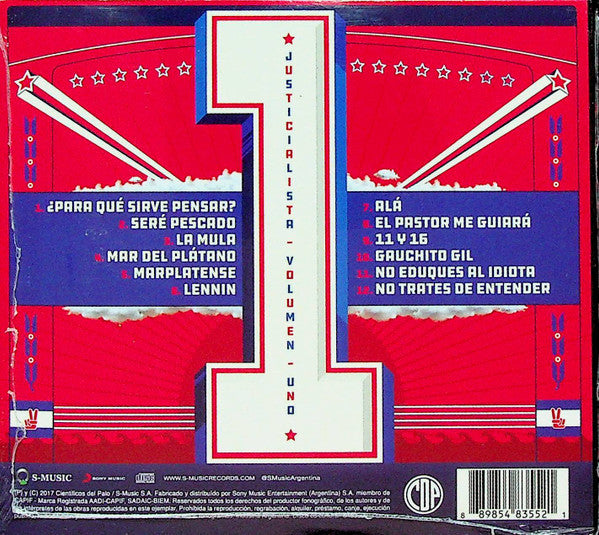 Cientificos Del Palo : Justicialista, Volumen uno (CD, Album)