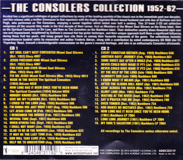 The Consolers : The Consolers Collection 1952-62 (2xCDr, Comp)