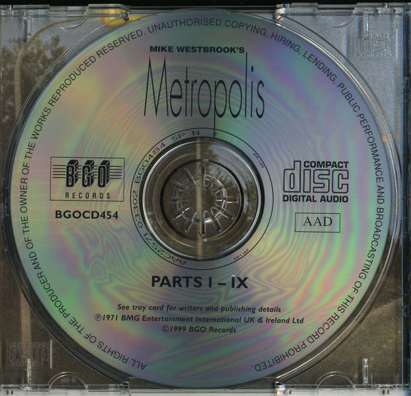 Mike Westbrook : Metropolis (CD, Album, RE, RM, Nim)