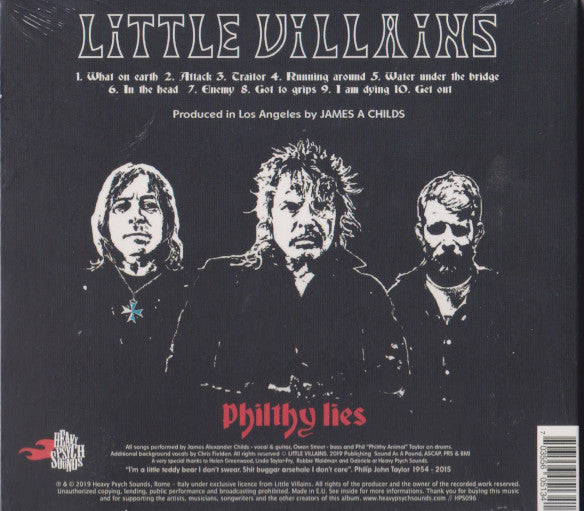 Little Villains : Philthy Lies (CD, Album)