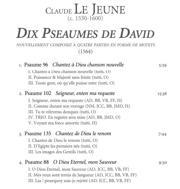 Claude Le Jeune - Ludus Modalis / Bruno Boterf : Dix Pseaumes De David (CD, Album)