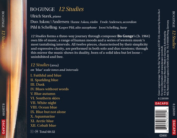 Bo Gunge, Ulrich Stærk, Duo Askou//Andersen, Pihl & Schelling : 12 Studies (CD)