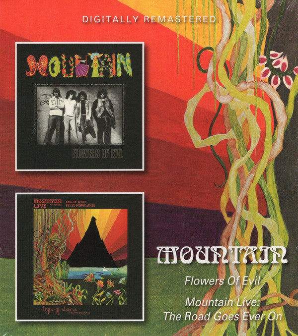 Mountain : Flowers Of Evil / Mountain Live: The Road Goes Ever On (2xCD, Comp, RM)
