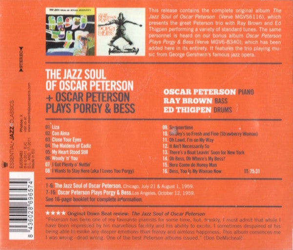 Oscar Peterson : The Jazz Soul Of Oscar Peterson (CD, Comp, RE, RM)