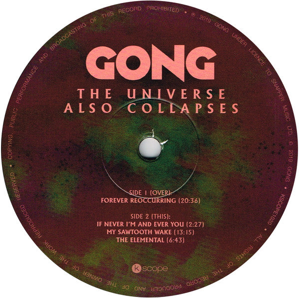 Gong : The Universe Also Collapses  (LP, Album, 180)