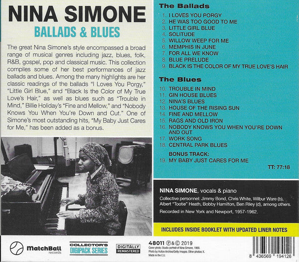 Nina Simone : Ballads & Blues (CD, Comp)