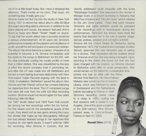 Nina Simone : Ballads & Blues (CD, Comp)