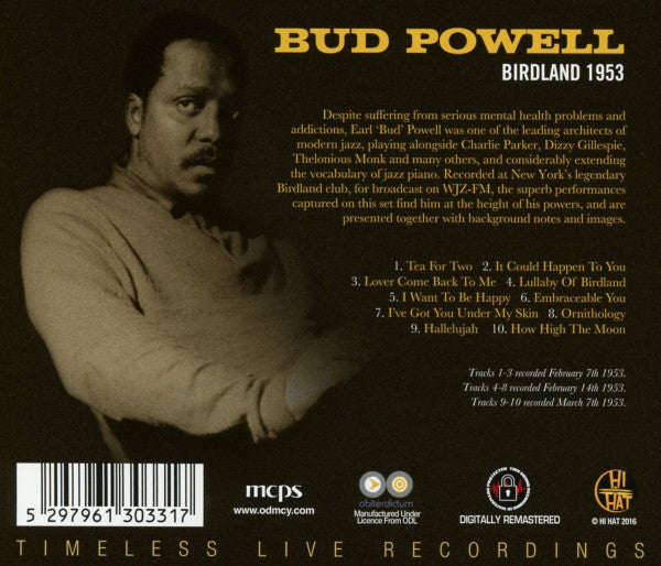 Bud Powell : Birdland 1953 (CD-ROM, Album, P/Unofficial)