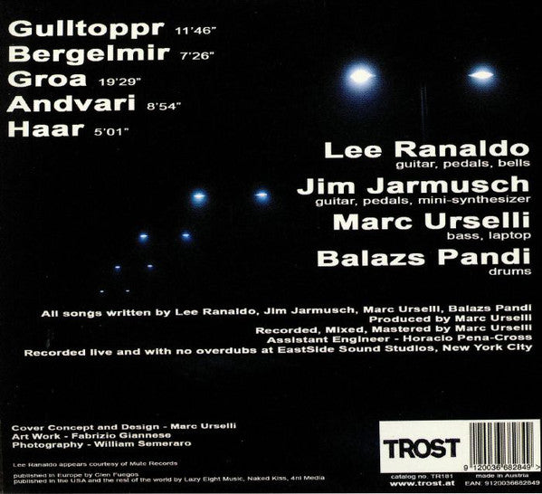 Lee Ranaldo, Jim Jarmusch, Marc Urselli, Balázs Pándi : Lee Ranaldo, Jim Jarmusch, Marc Urselli, Balazs Pandi  (CD, Album)