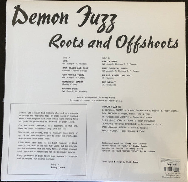 Demon Fuzz : Roots And Offshoots (LP, Album, RE)