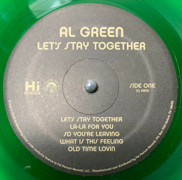 Al Green : Let's Stay Together (LP, Album, Club, Ltd, Num, RE, RP, Gre)