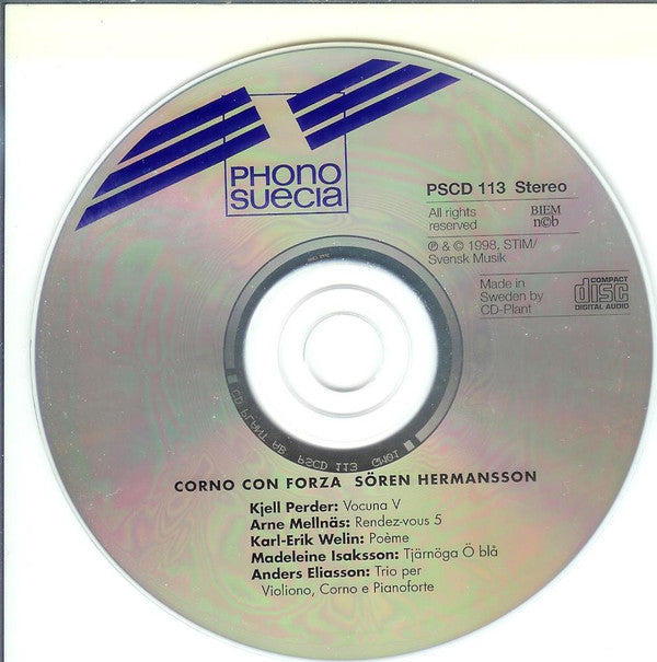 Sören Hermansson : Corno Con Forza (CD, Album)