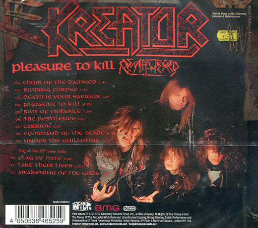 Kreator : Pleasure To Kill (CD, Album, RE, RM, Dig)