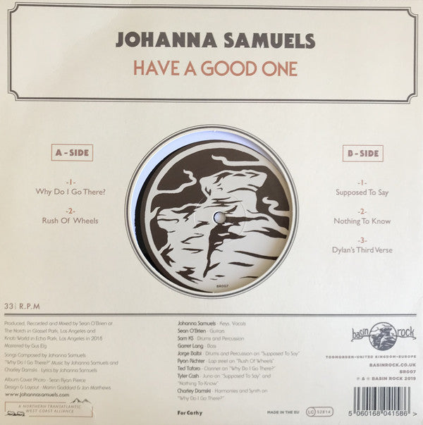 Johanna Samuels : Have A Good One (10", EP)