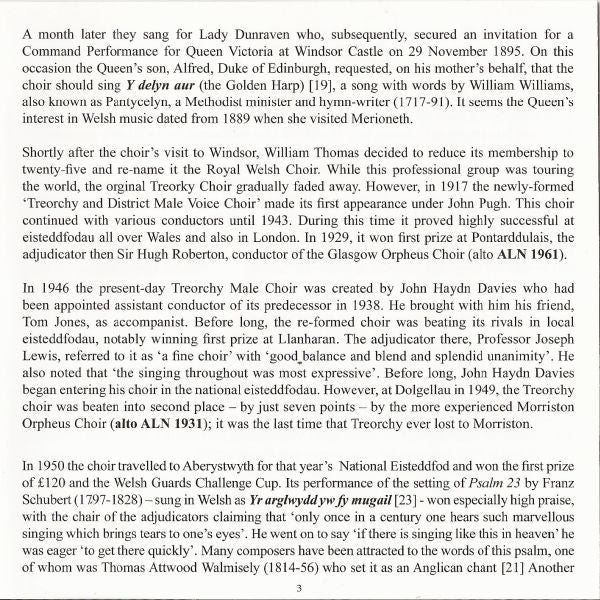 Treorchy Male Choir : Tradition: Treorchy (CD, Comp)