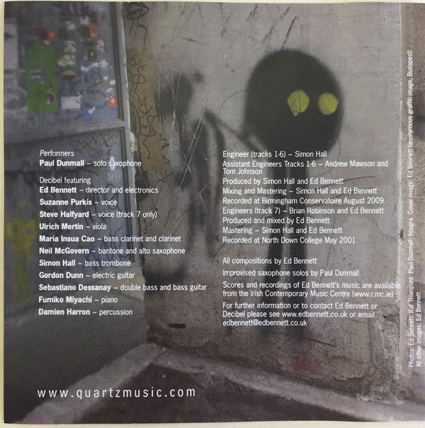 Ed Bennett (3), Decibel (25), Paul Dunmall : Dzama Stories: Music for Amplified Ensemble, Electronics and Improviser (CD)