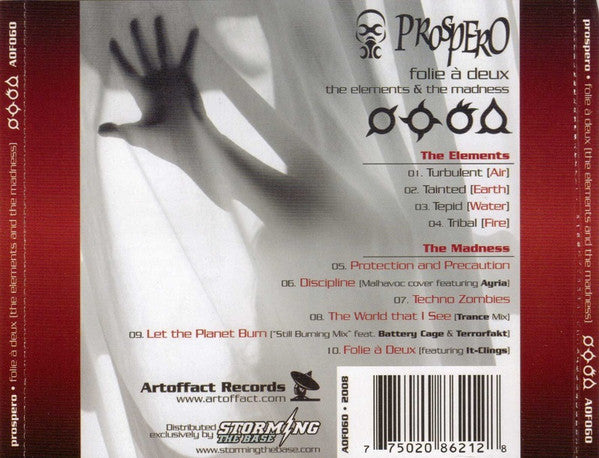 Prospero : Folie à Deux - The Elements & The Madness (CD, Album)