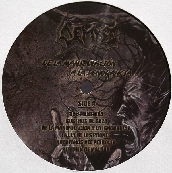 Demise (18) : De La Manipulacion A La Ignorancia (LP, Album)