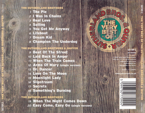 Sutherland Brothers & Quiver : The Very Best Of The Sutherland Brothers & Quiver (CD, Comp)